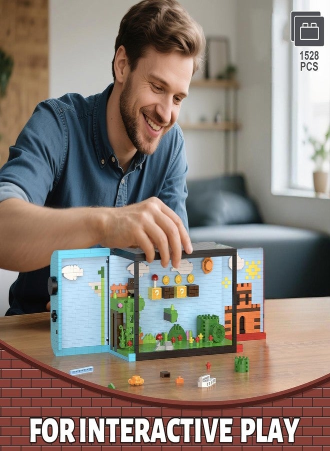 Vziimo Super Player Game Building Sets,Cool Building Blocks Kits for Adults, Openable and Closed 3D Anime Scene Model Creative Idea Gift for Teens 14+ (1528 Pieces) - Image 5